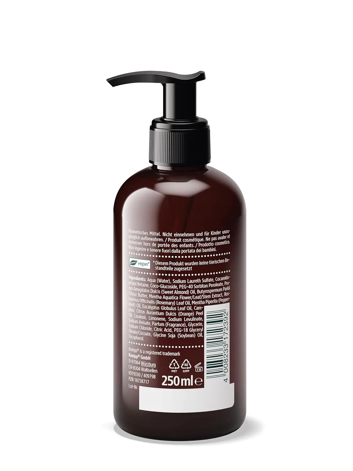Мягкое ароматическое мыло Kneipp Watermint Rosemary, 250 мл, 4 шт. Kneipp, Multicoloured — фото 3
