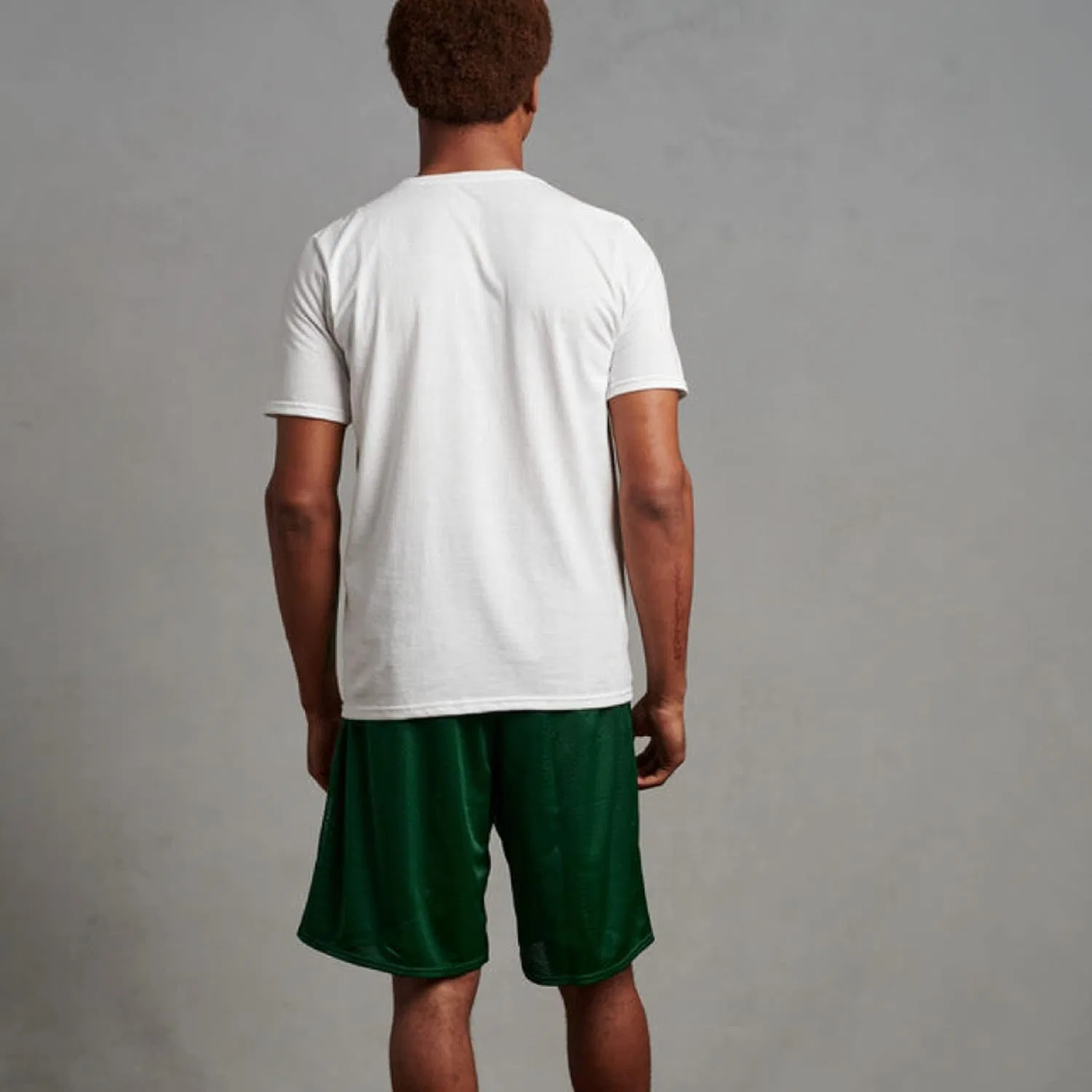 Детские сетчатые шорты Russell Athletic Big Boys' Youth, темно-зеленый — фото 3