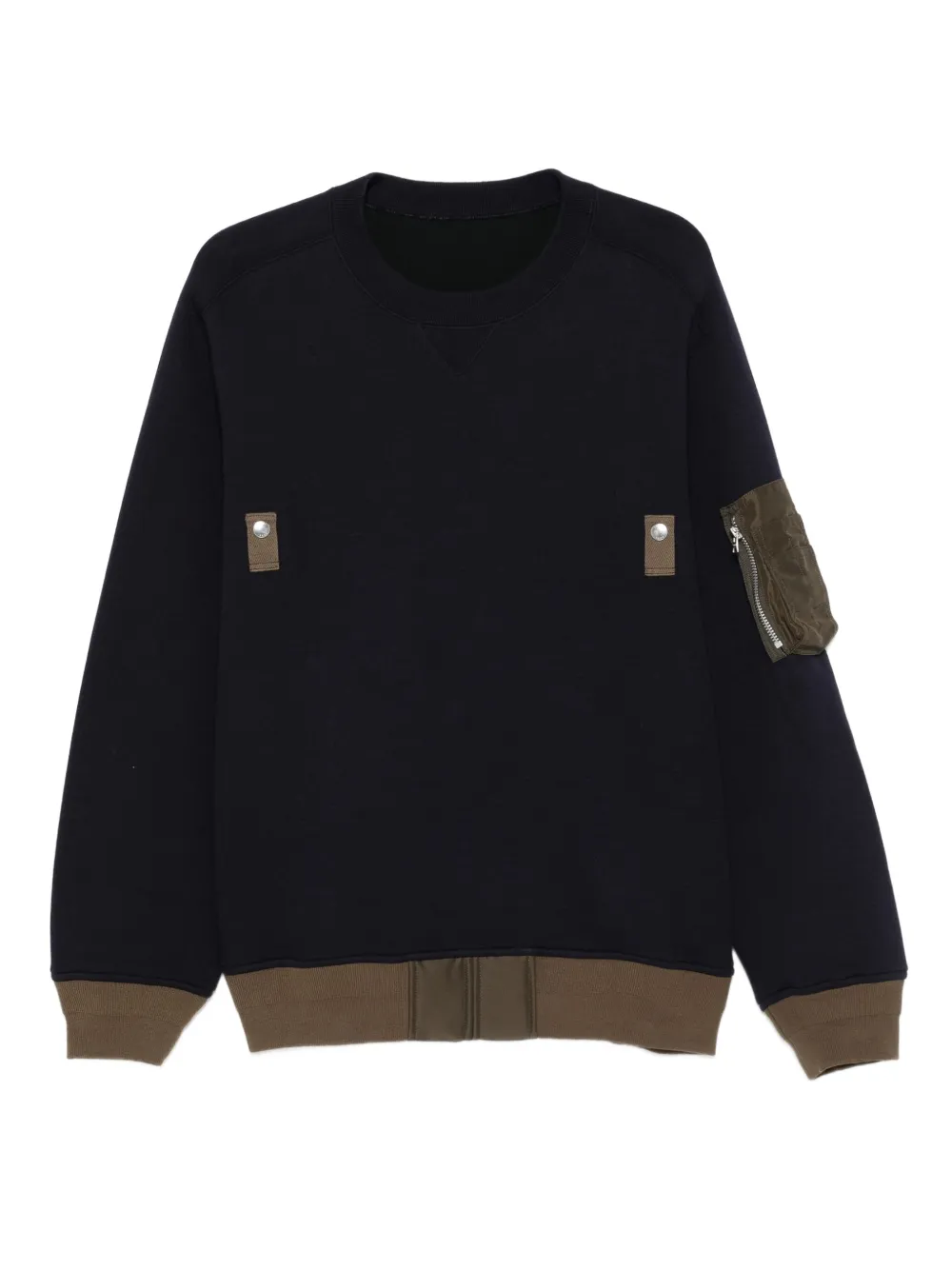 

Свитер с застежкой-молнией SACAI, синий