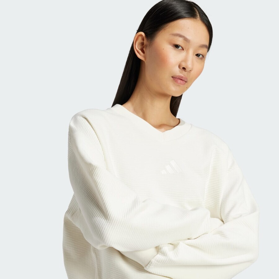 Свитер с капюшоном на молнии ADIDAS SPORTSWEAR Athletic Sweatshirt All Szn, белый — фото 4
