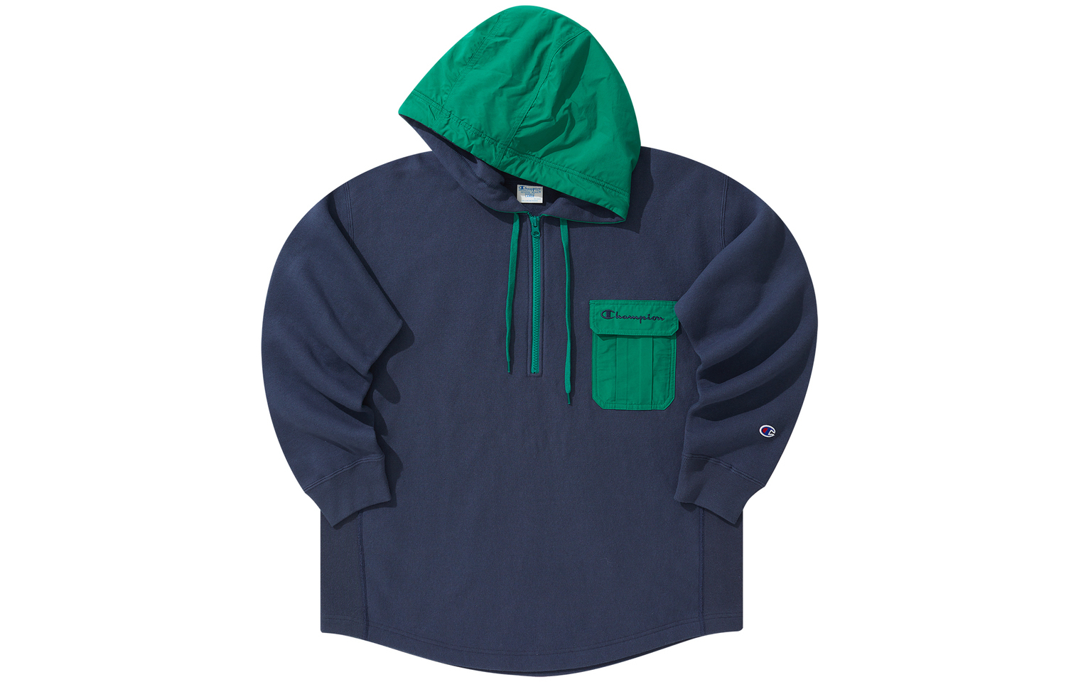

Толстовка унисекс с капюшоном, утолщенные, стандартного размера Champion, темно-синий