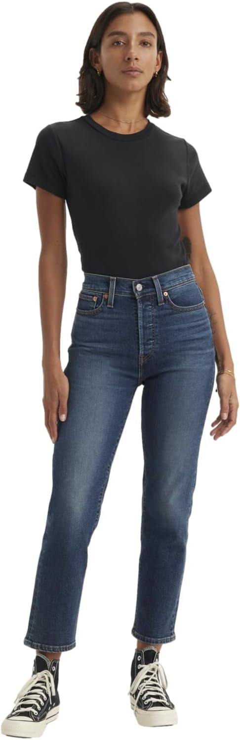 Женские джинсы Levi's Wedgie Straight, (New) Indigo Here We Go — фото 4