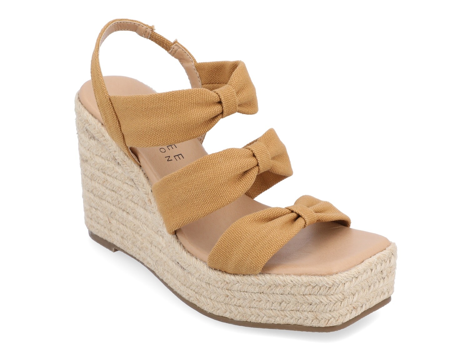 

Сандалии на танкетке Journee Collection Santorynn, тан