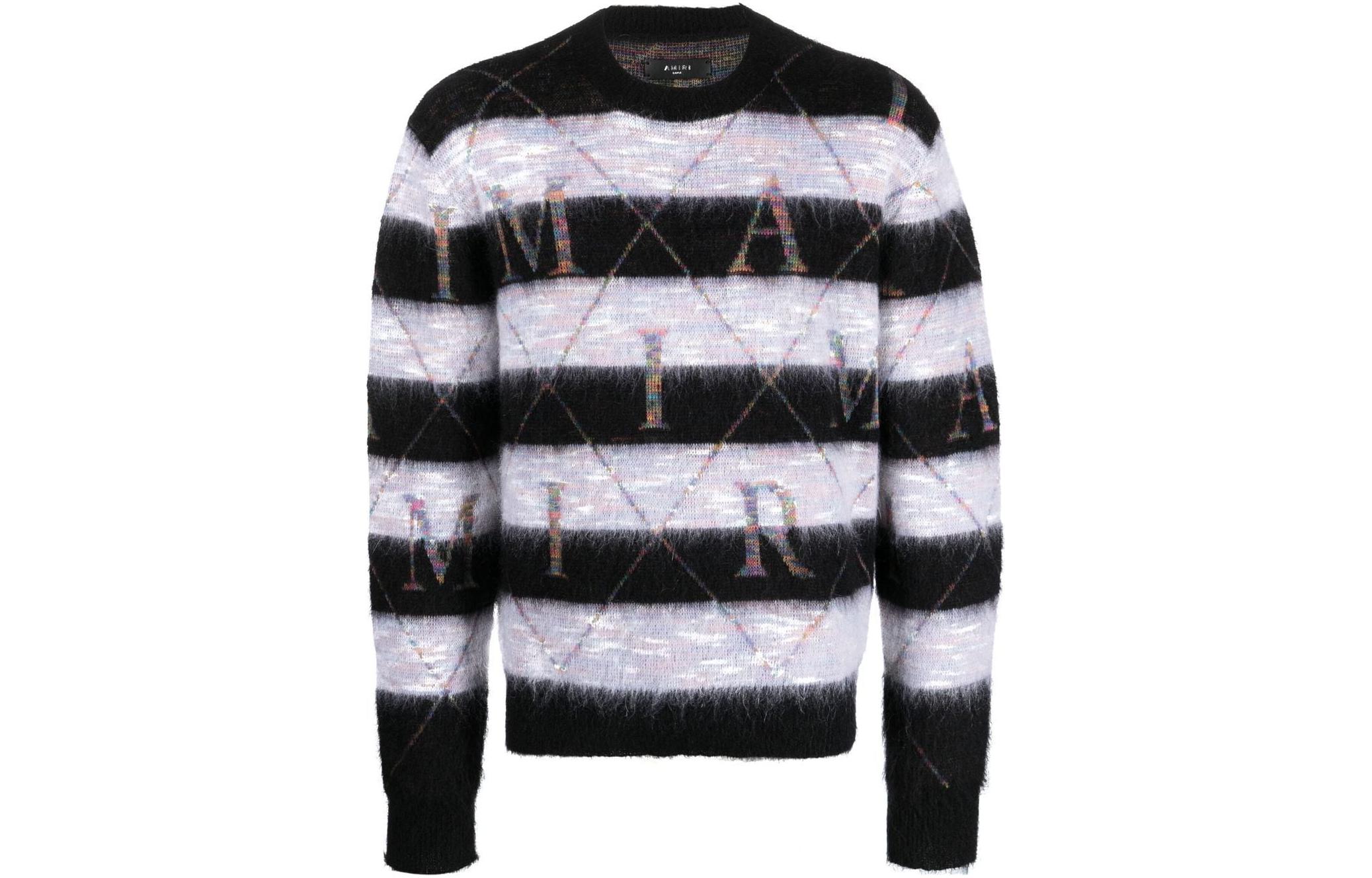 

Amiri Мужской свитер, серые, с круглым вырезом, средней толщины, другие