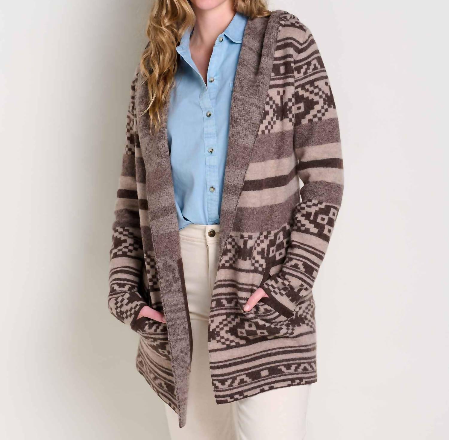 

Толстовка Heartfelt в каштановом цвете Fair Isle TOAD&CO, цвет chestnut fair isle