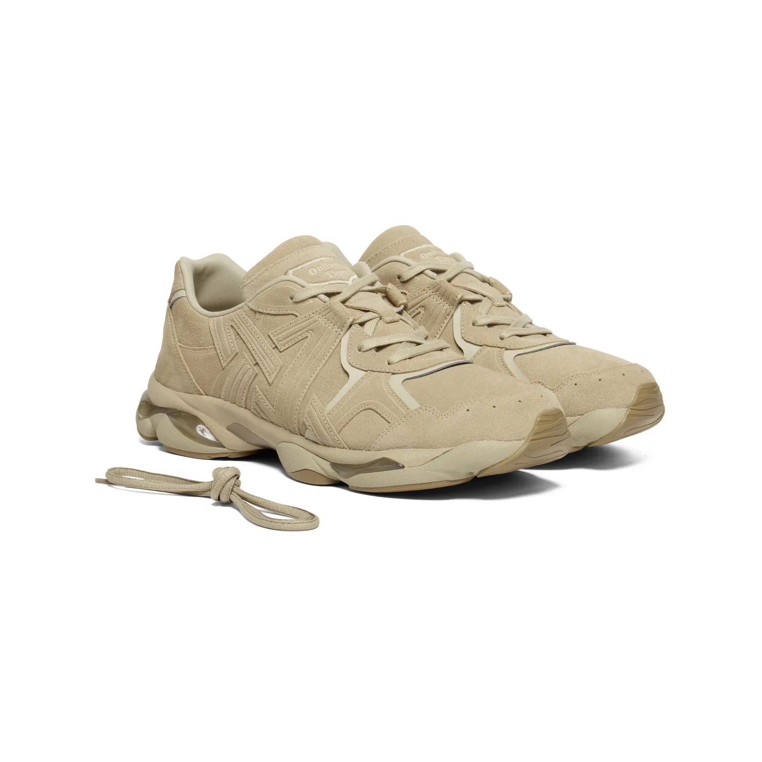 Кроссовки повседневные из кожи Onitsuka Tiger коричневые — фото 4