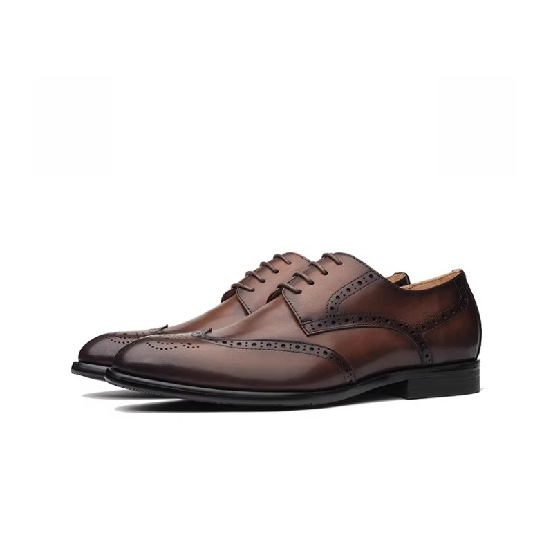 Bansley Мужские туфли для костюма низкие темно-коричневые, цвет Dark Brown — фото 3