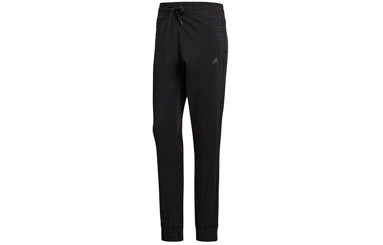 

Трикотажные спортивные штаны женские черные Adidas