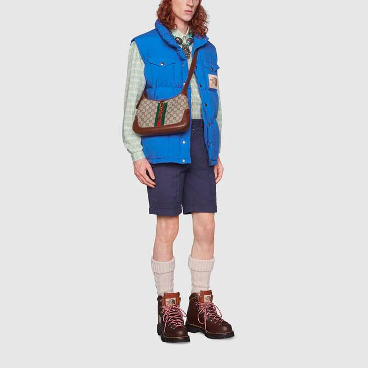 Рубашка мужская The North Face X The North Face Gucci, зеленая, зеленый — фото 4