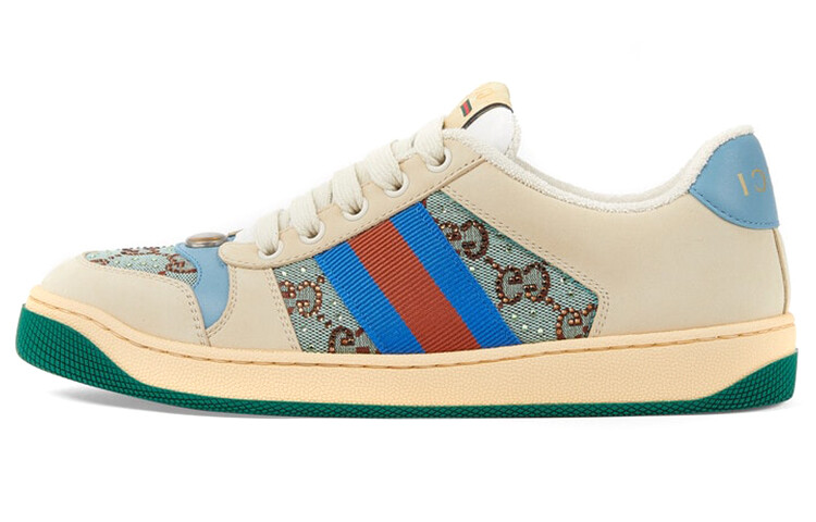 Кроссовки GUCCI Women's Screener 'Brown Blue Red' Women's