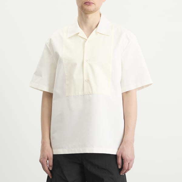 Рубашка свободного кроя для боулинга контрастных цветов Jil Sander, Latte — фото 2