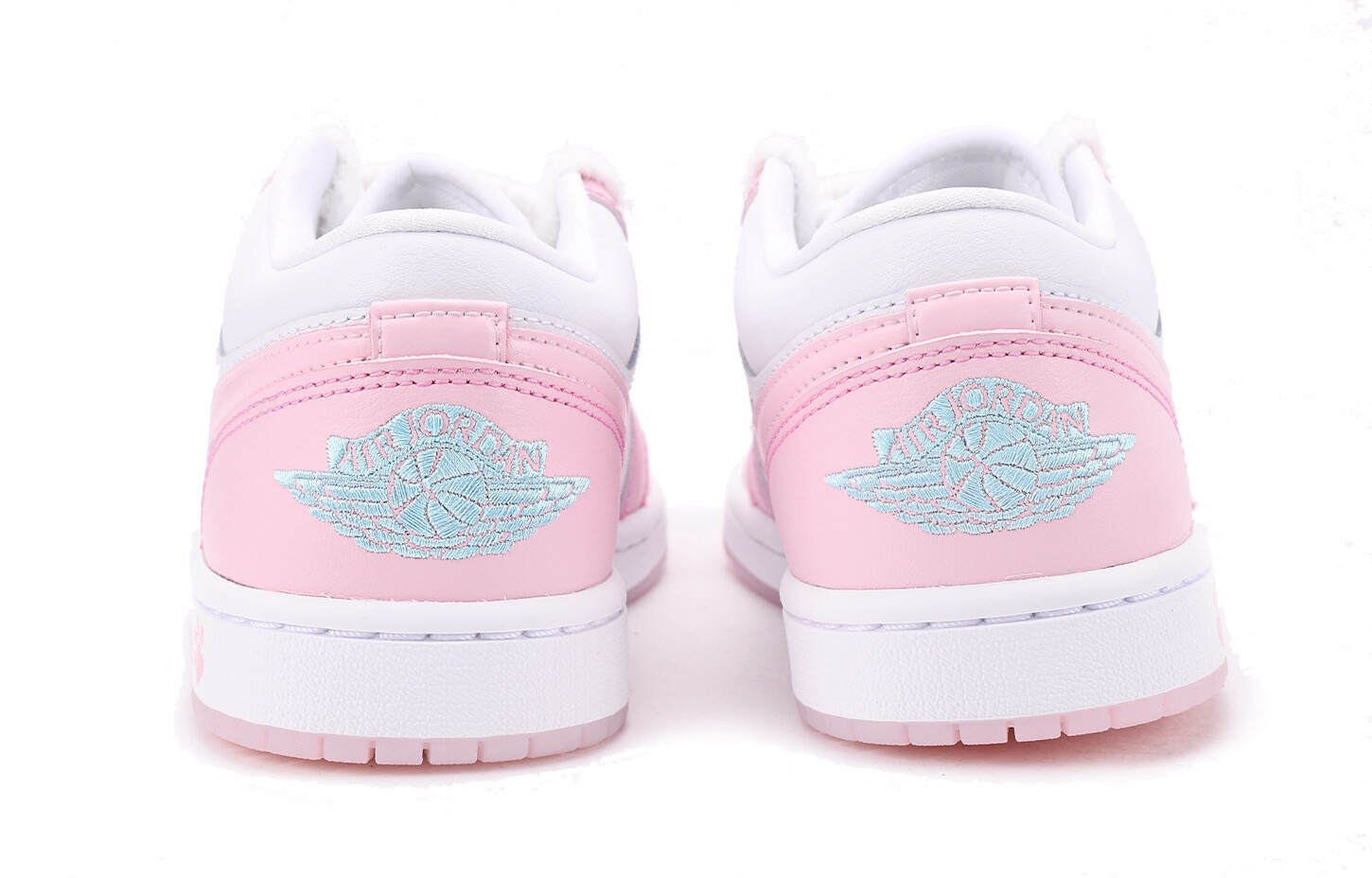 Кроссовки Air Jordan 1 Vintage Basketball Shoes Unisex Low-top Pink/white, розовый — фото 4