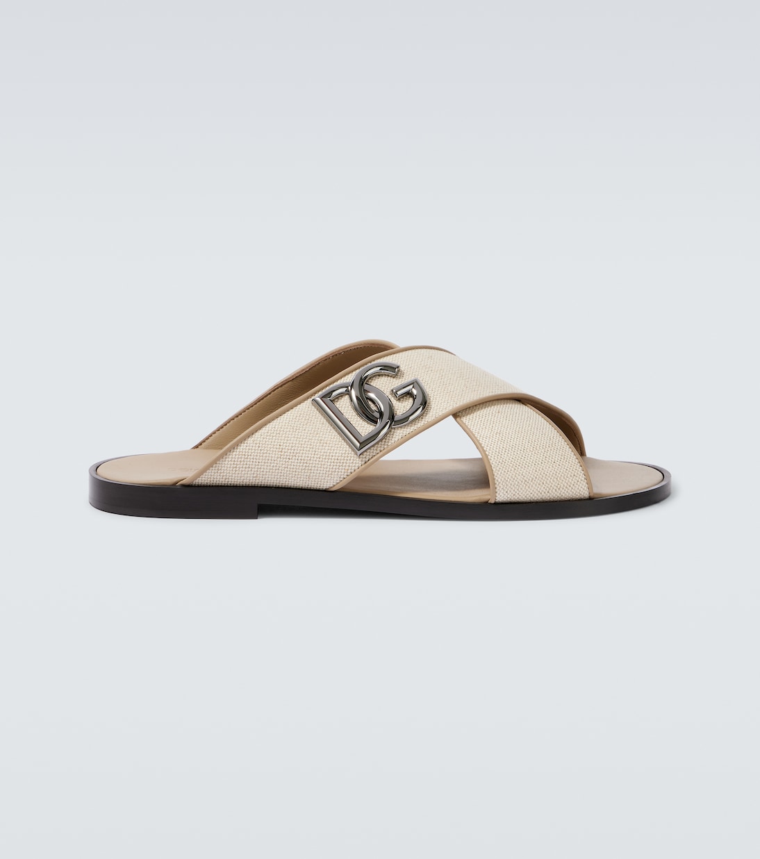 

DG слайды из холста с кожаной отделкой Dolce&Gabbana, Avorio/Deserto