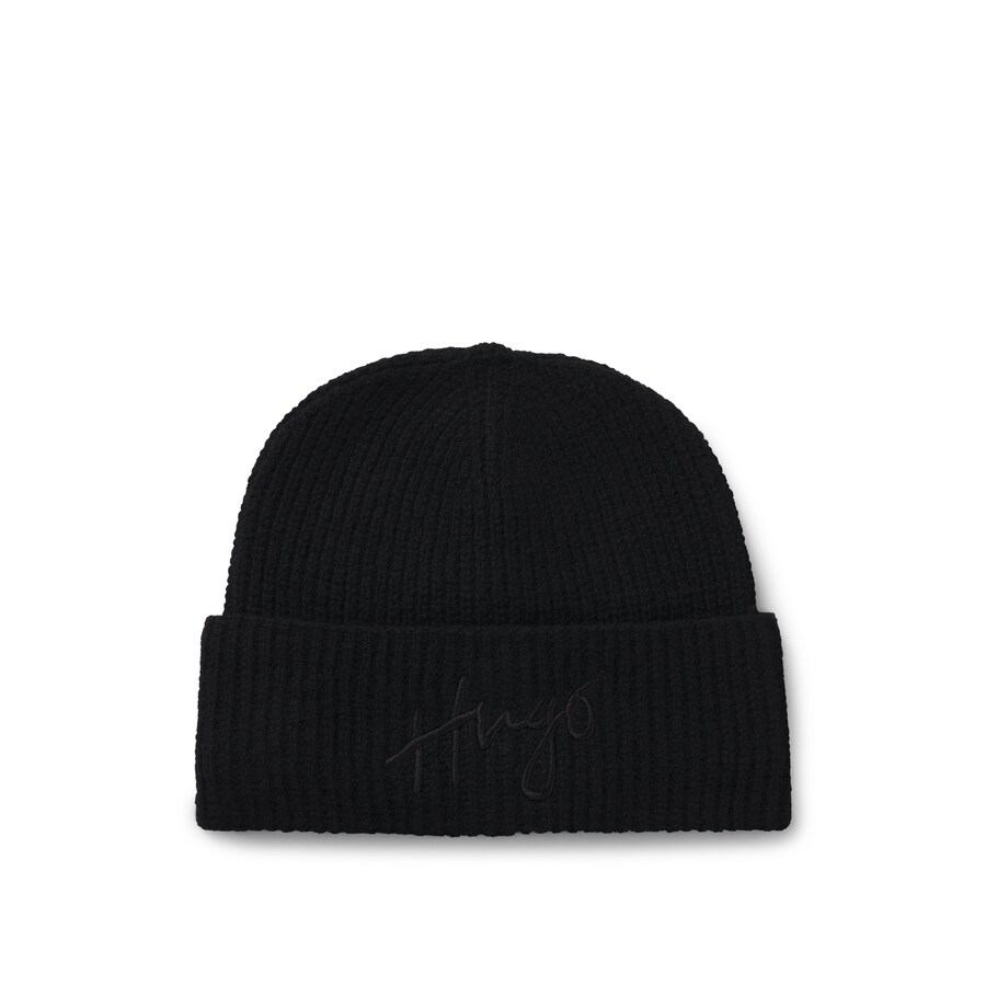 

Шапка HUGO Beanie Socialy, черный