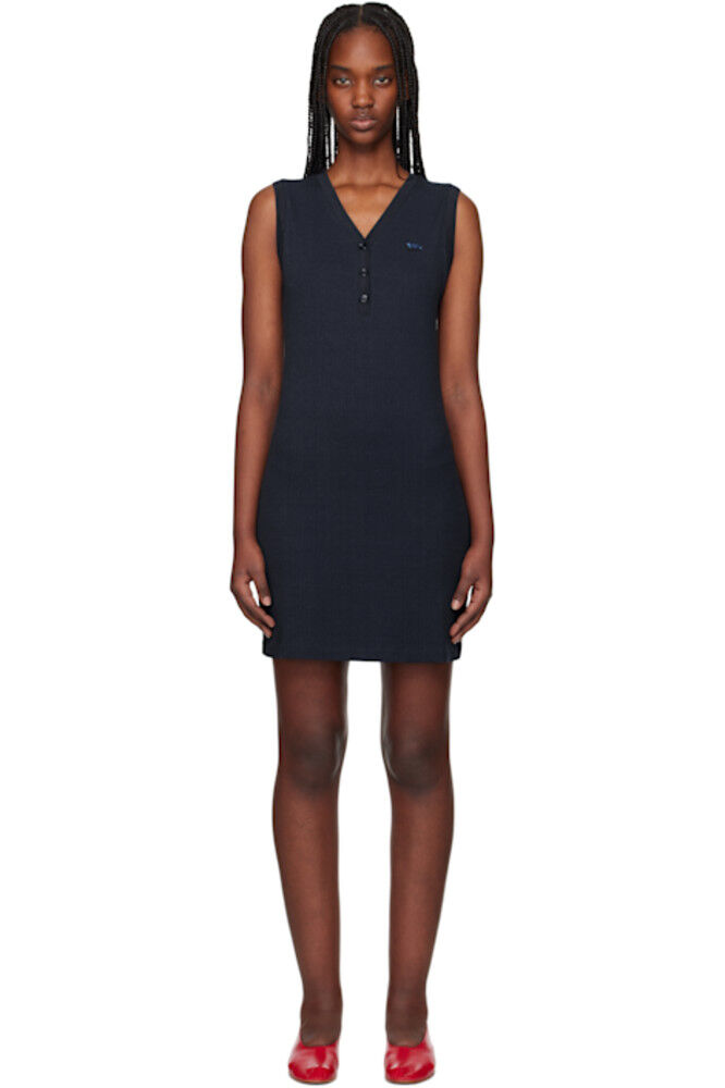 

Мини-платье с нашивками Blue Baby Fox Maison Kitsuné