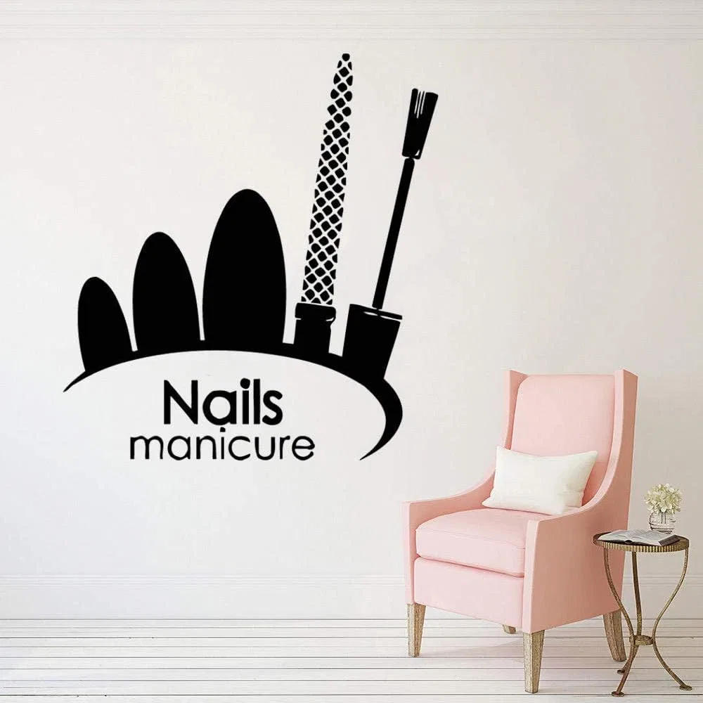 Наклейка для стен «Nail Art Polish» Wyfcl — фото 3