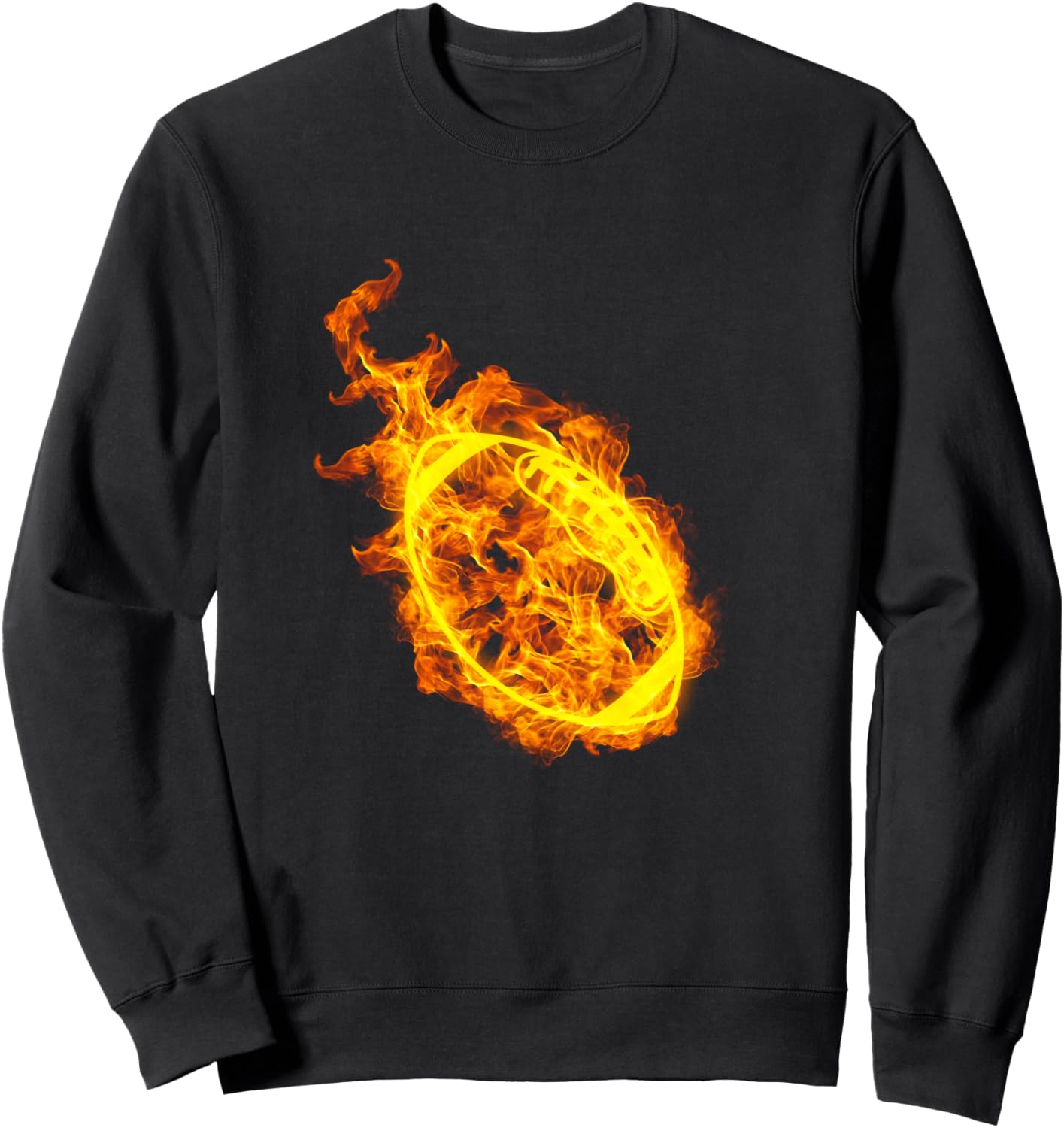 

Футболка с изображением огненного футбольного мяча и пламени, изображающая футболиста Football Gear Gifts, черный