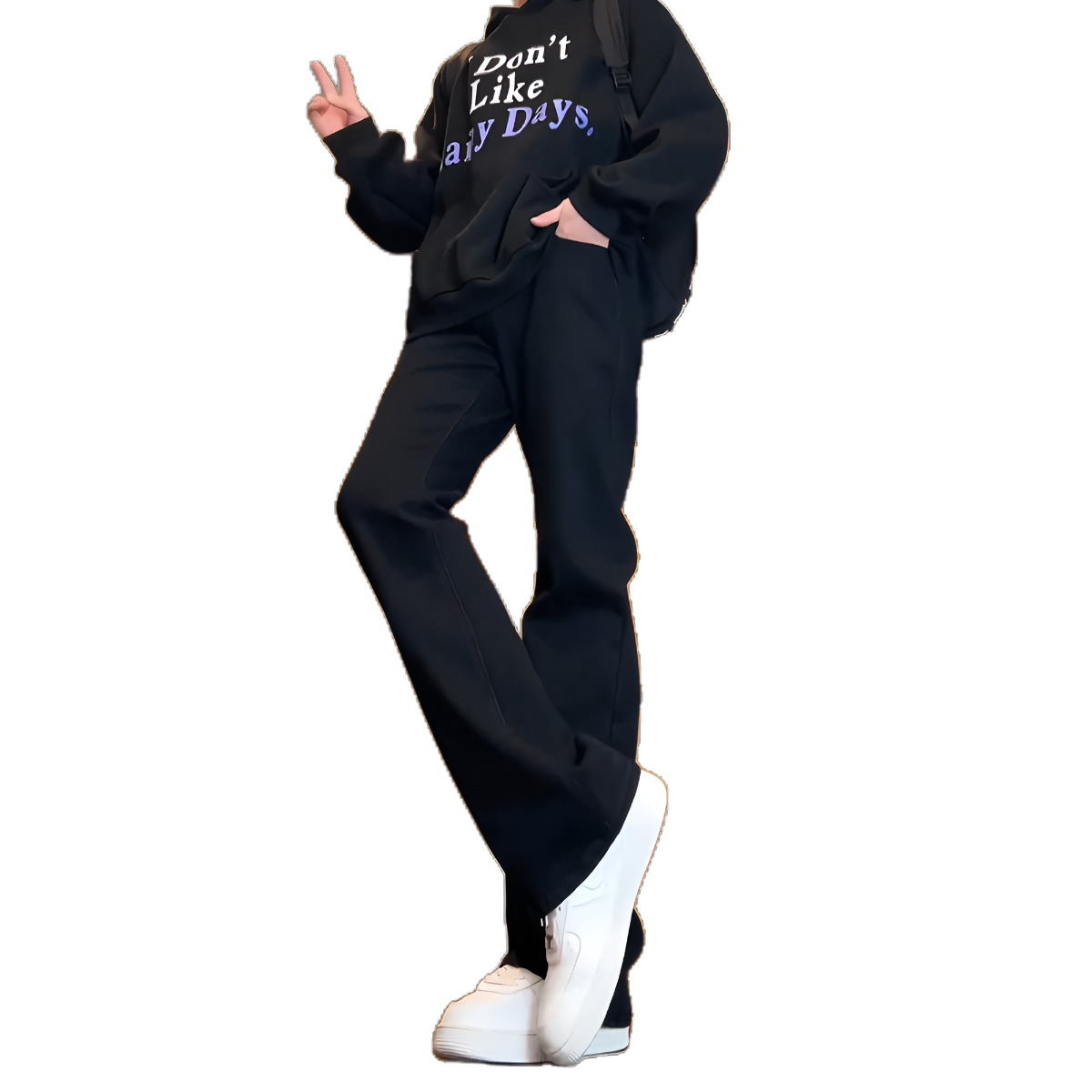 

X1617 Джинсы Unisex Black Moderate Slim Fit