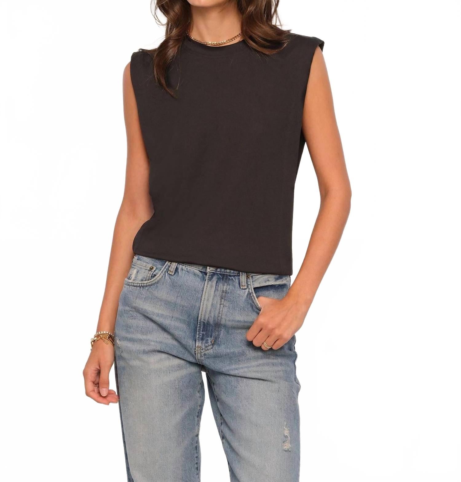 

Heartloom Топ без рукавов Natalia с сетчатыми боками, черный