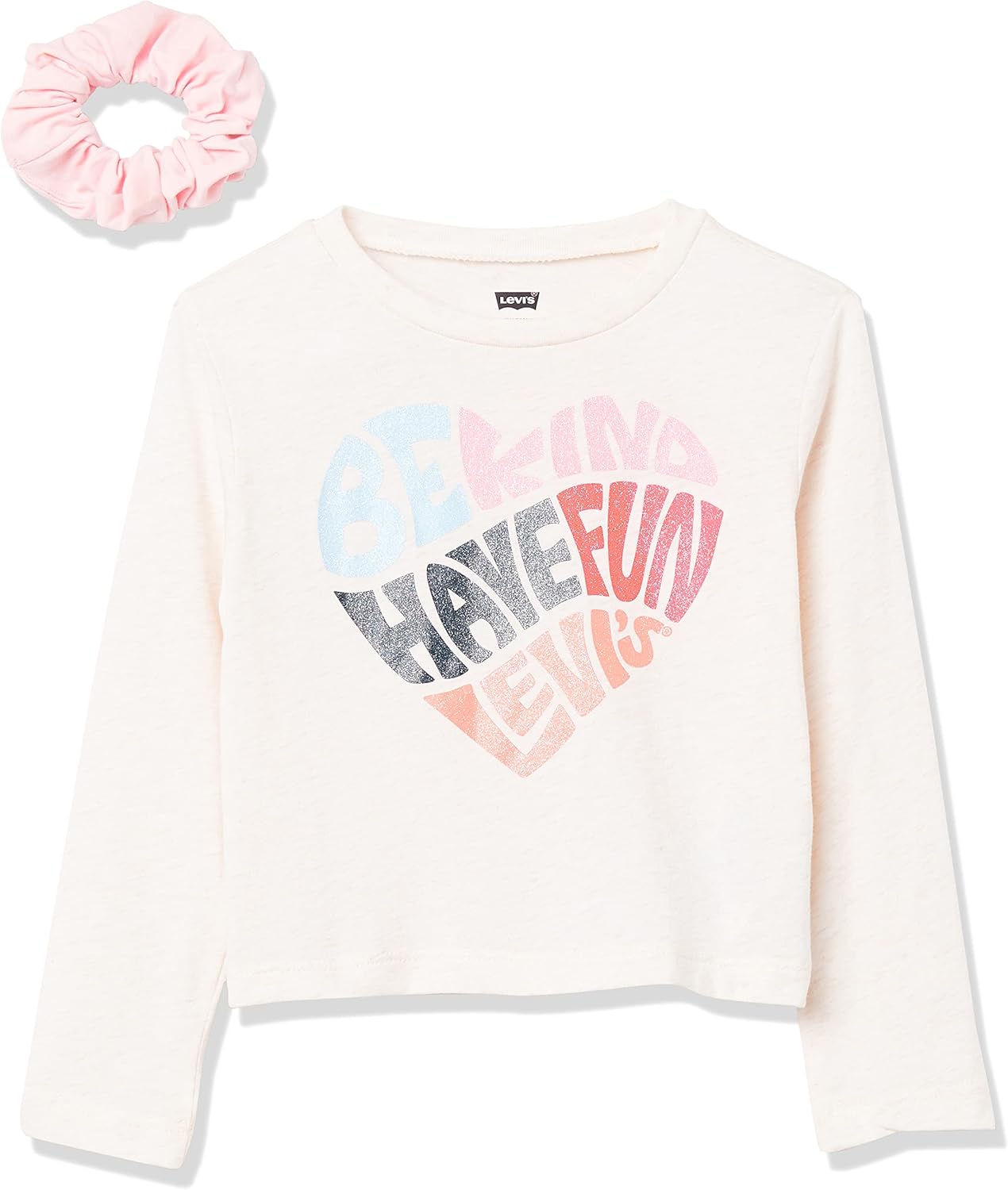 

Футболка с длинным рукавом Levi's для девочек и малышей, Oatmeal Heather, Серый, Футболка с длинным рукавом Levi's для девочек и малышей, Oatmeal Heather