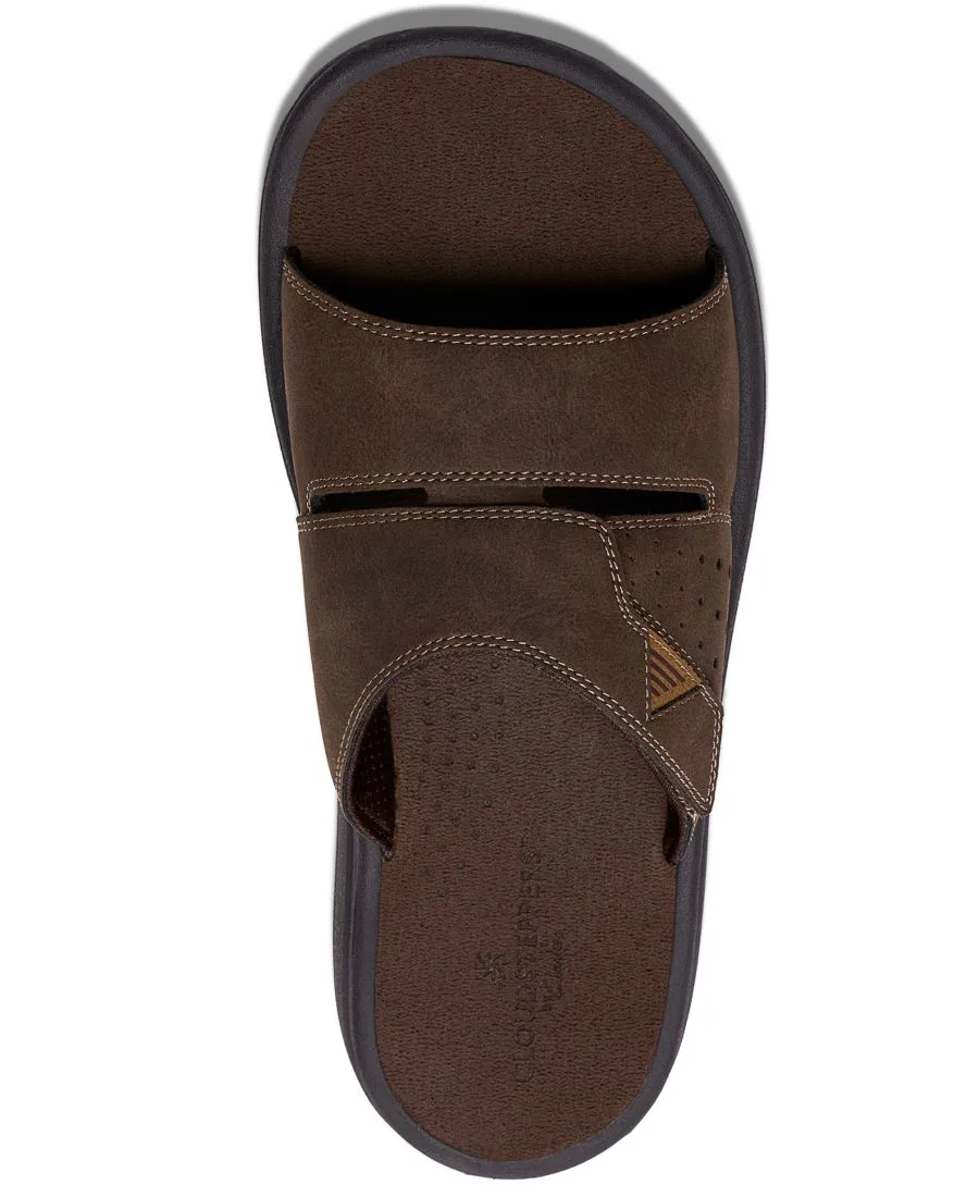 Мужские сандалии Cloudsteppers Breeze Slide Clarks, коричневый — фото 4