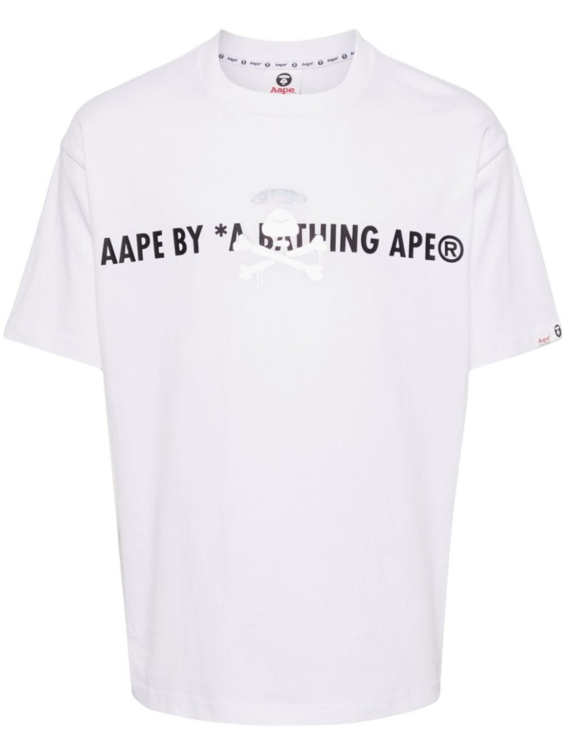 

Футболка с логотипом AAPE BY *A BATHING APE, белый