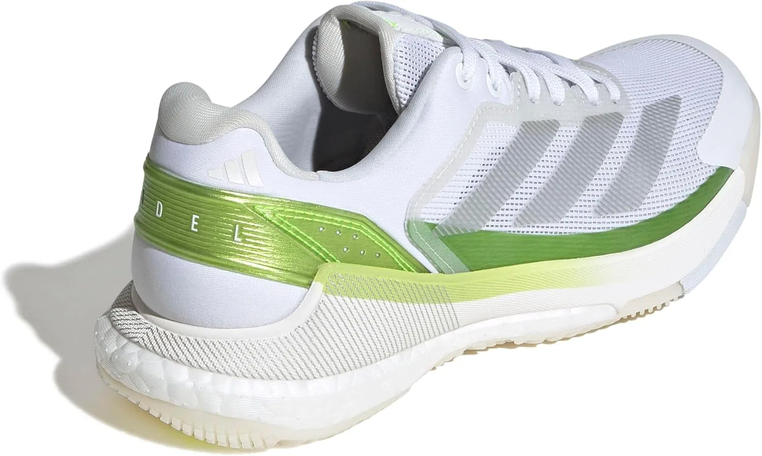 Кроссовки для падел adidas, White/Zero Metallic/Lucid Lemon — фото 3