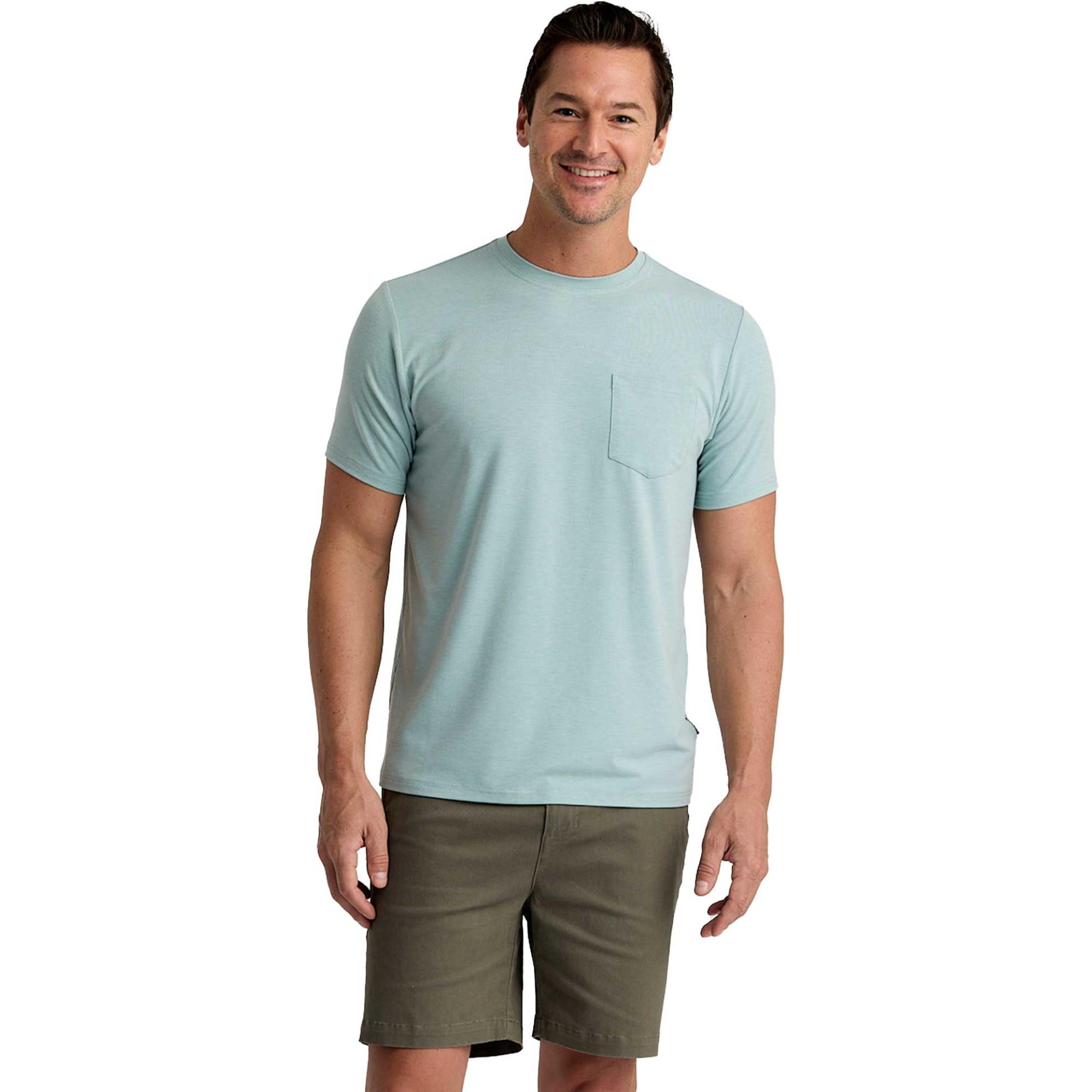 

Мужская футболка Bamboo Flex с карманом Free Fly, Ocean Mist