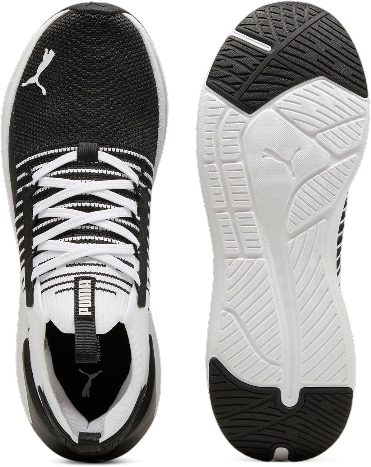 Мужские беговые кроссовки Puma Softride Symmetry Fuzion, белый/черный/серый/темно-серый — фото 4