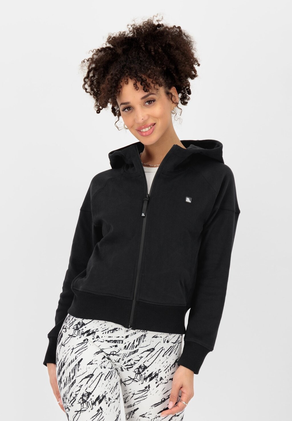 

Толстовка на молнии CORINA alife & kickin, цвет Mottled Black