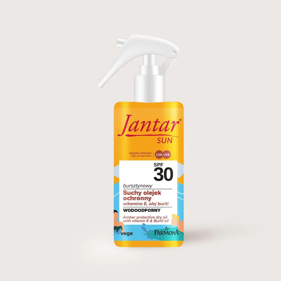 Масло-спрей Jantar Dry Protection SPF30 с витамином E и маслом бурити Farmona — фото 3