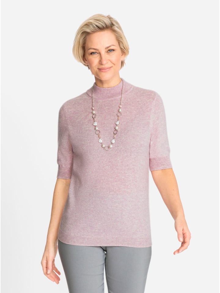 

Свитер с воротником-стойкой в цвете розовый меланж WITT WEIDEN