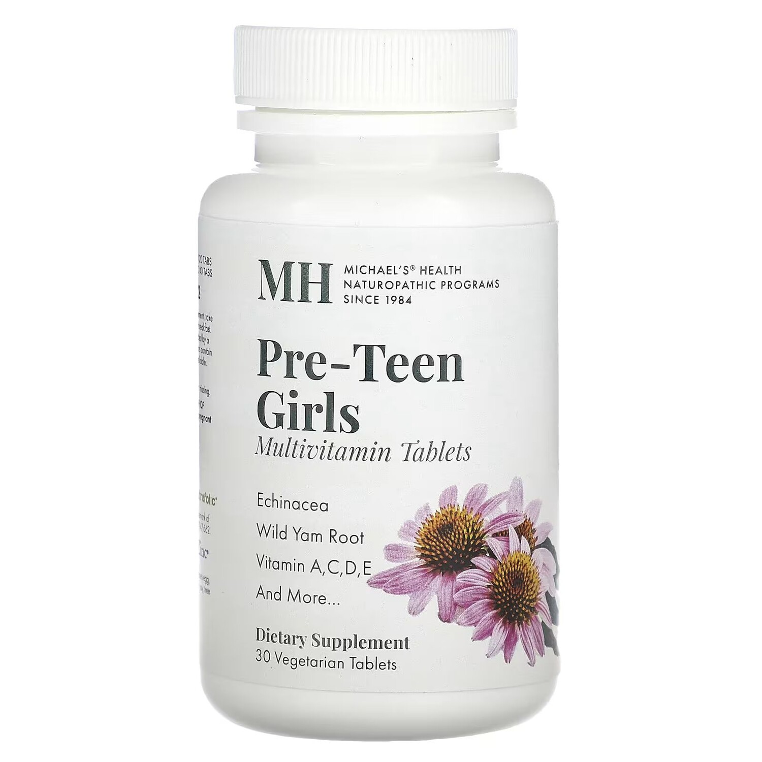 

Мультивитамины для девочек-подростков, 30 вегетарианских таблеток Michael'S Naturopathic