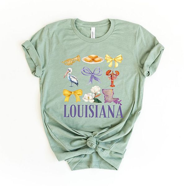 

Футболка с принтом Coquette Louisiana Chart Simply Sage Market, Sage, Зеленый, Футболка с принтом Coquette Louisiana Chart Simply Sage Market, Sage