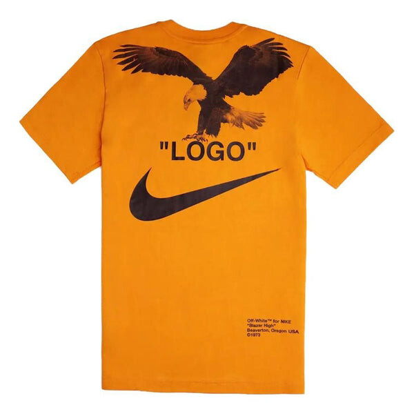 

Футболка x off-white nrg a6 t-shirt 'orange peel' Nike, оранжевый
