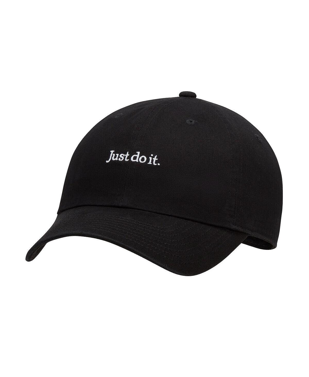 

Мужская черная регулируемая шляпа Just Do It Lifestyle Club Nike