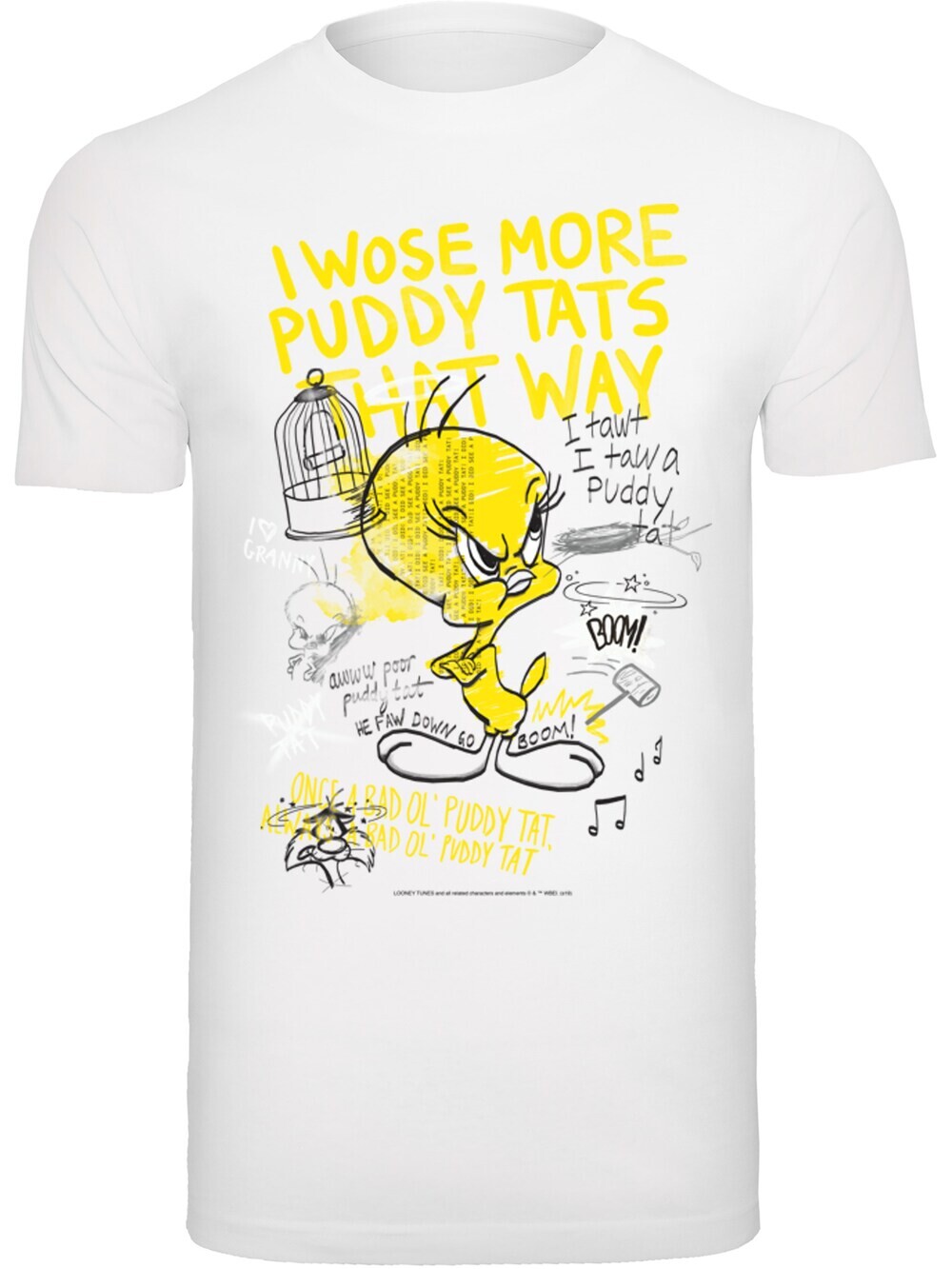 

Футболка F4Nt4Stic Looney Tunes Tweety Pie More Puddy Tats, белый
