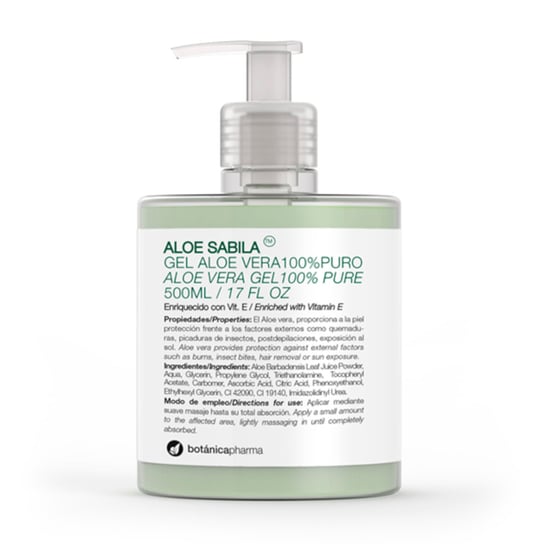 

Гель алоэ Aloe Sabila, 100% чистое алоэ, 500 мл Botanicapharma