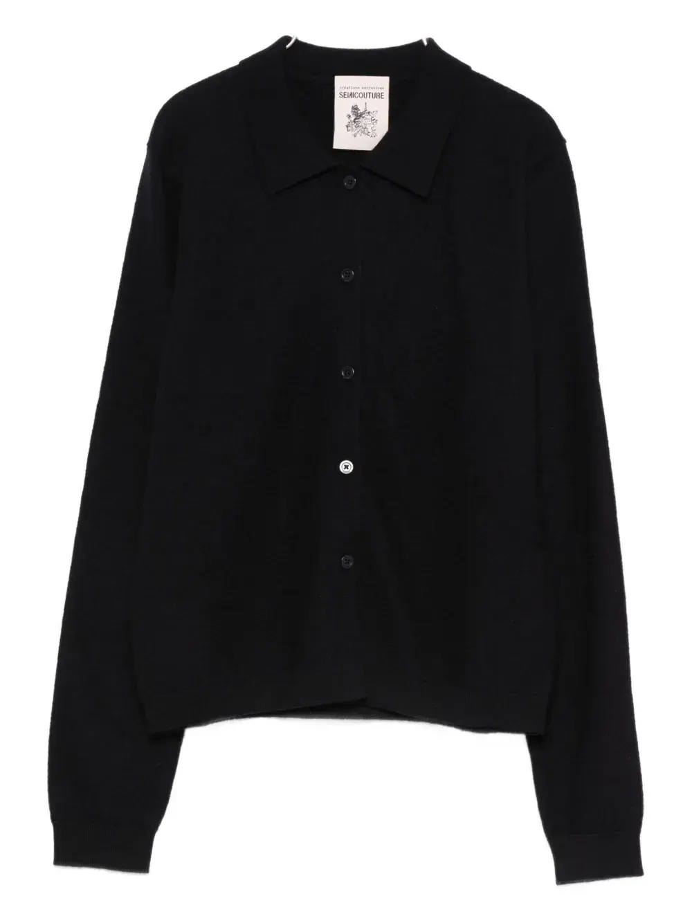 

Кардиган на пуговицах с воротником Semicouture, синий