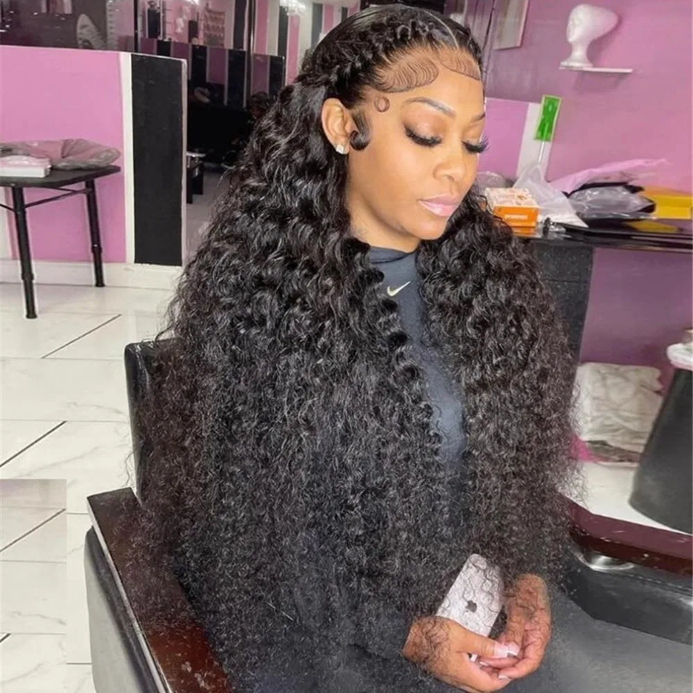Парик «360 Full Lace Front» из натуральных волос с глубокой волной 76 см Yuhanxinheshe, 30" — фото 4