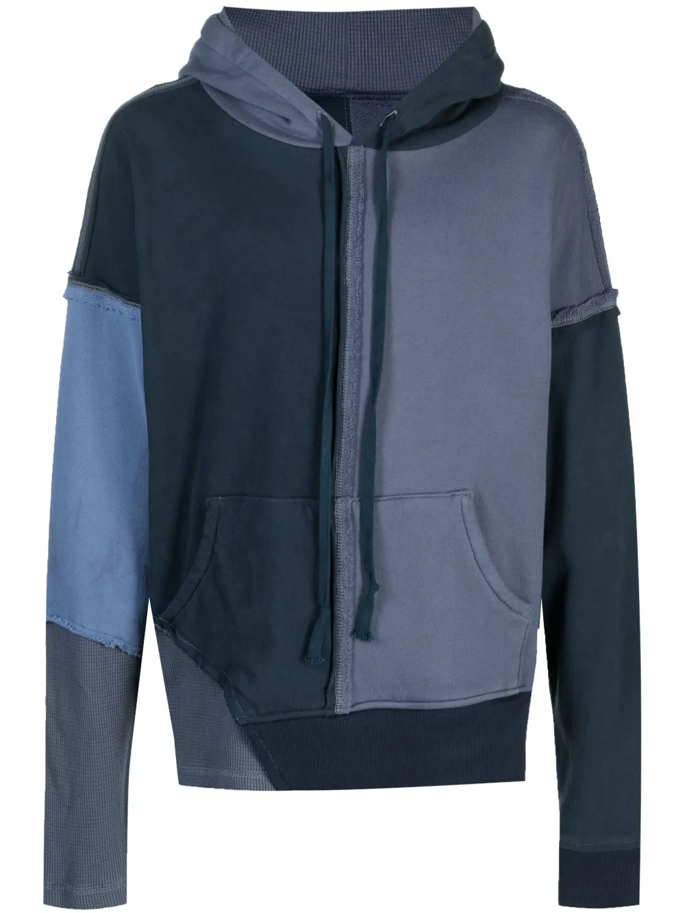 

Худи со вставками Greg Lauren, синий
