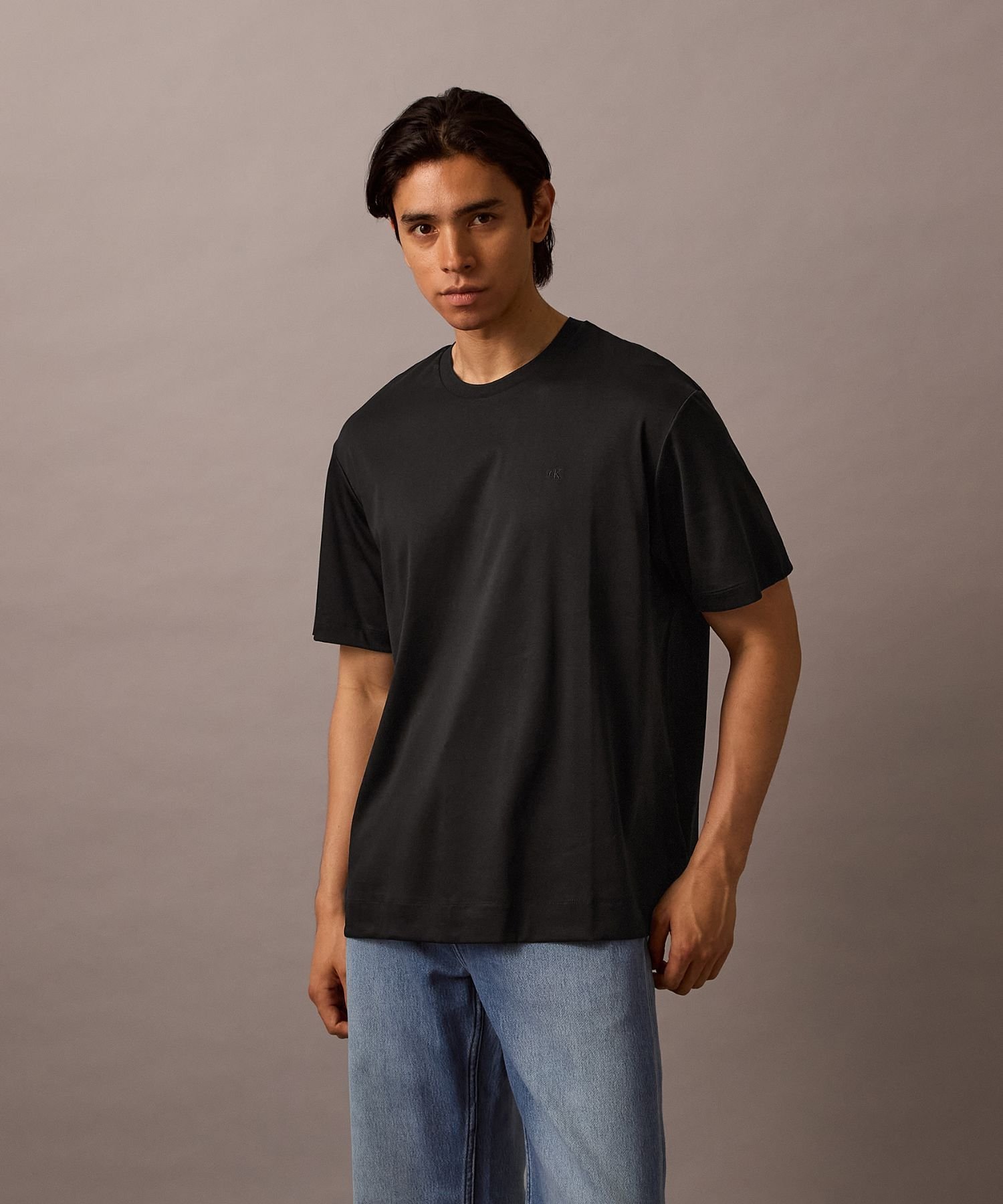 Футболка Calvin Klein с круглым вырезом из трикотажа Calvin Klein 4LC229G, Black