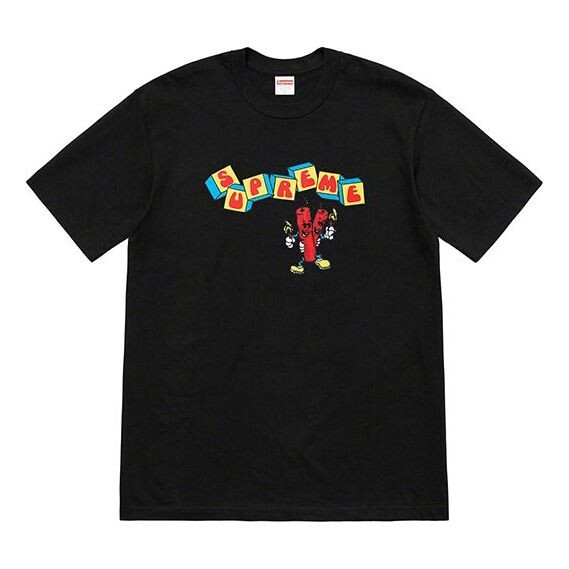 

Футболка ss19 dynamite tee printing short sleeve black Supreme, черный