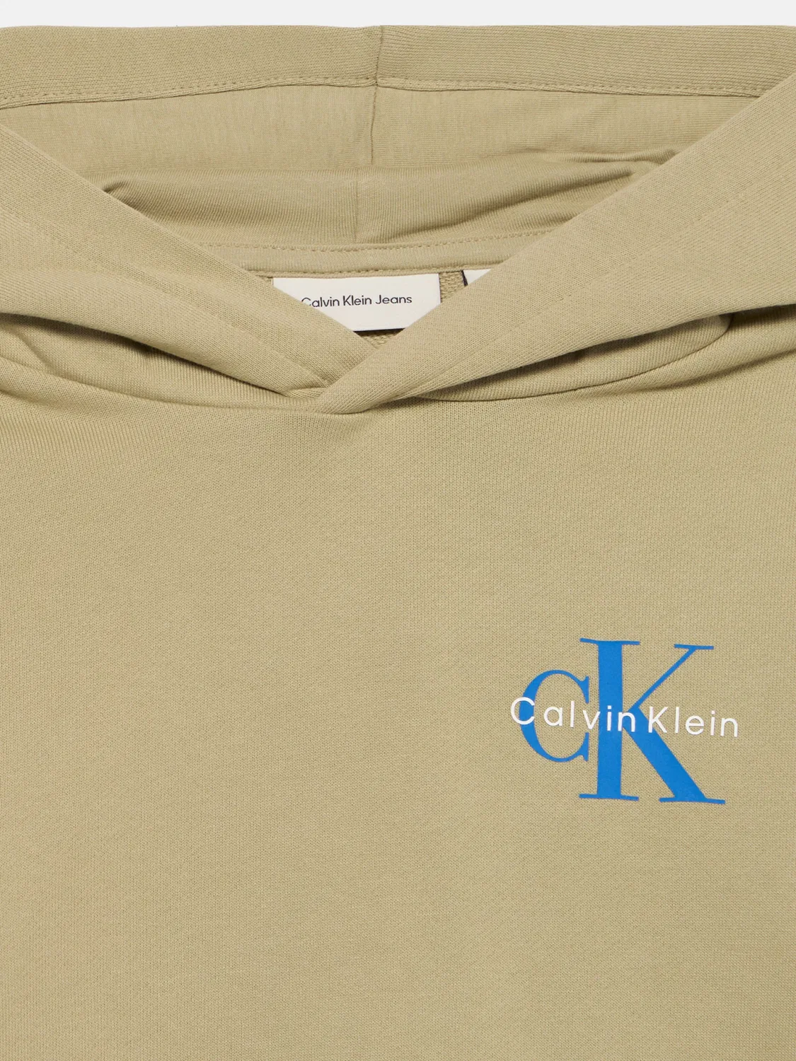 Джинсовая толстовка Calvin Klein Jeans цвета хаки — фото 3