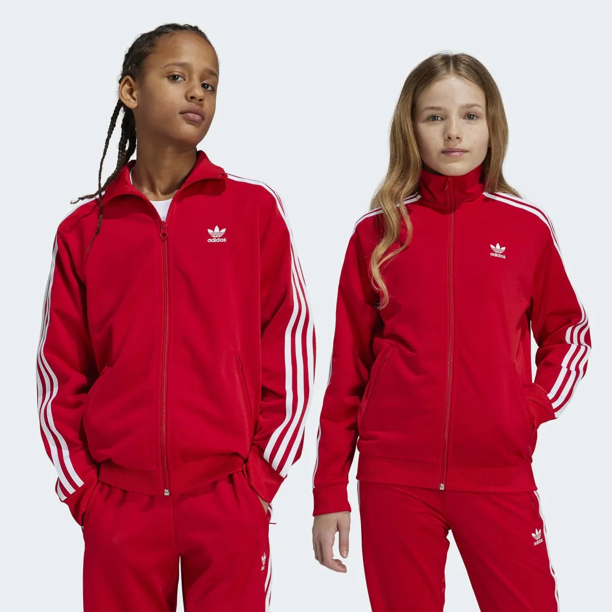 

Adicolor Firebird Детская куртка Adidas, красный