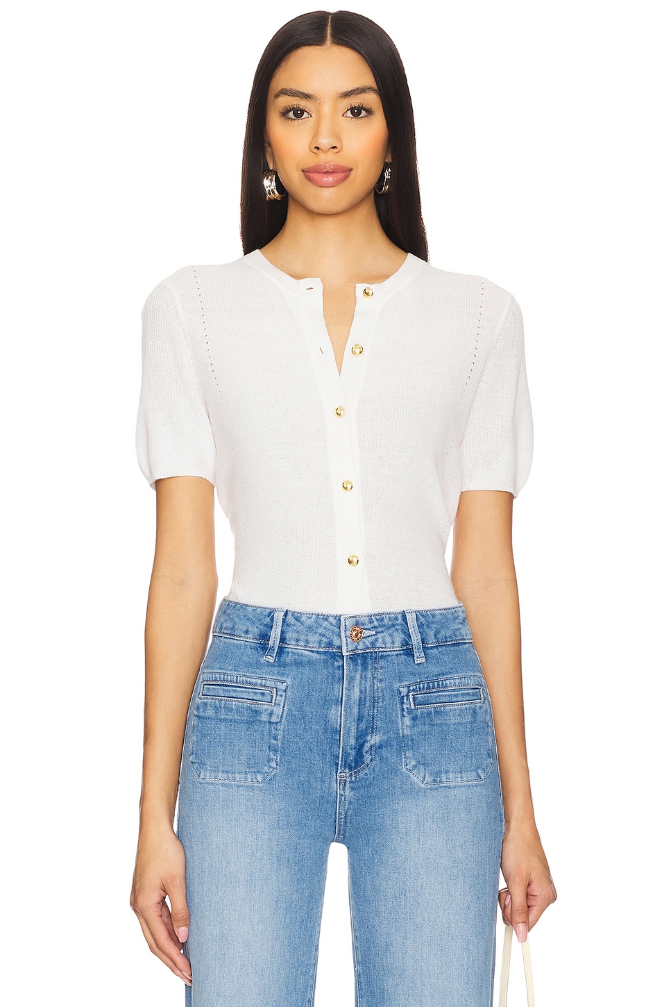 

Кардиган из хлопкового кашемира Rag & Bone, ivory