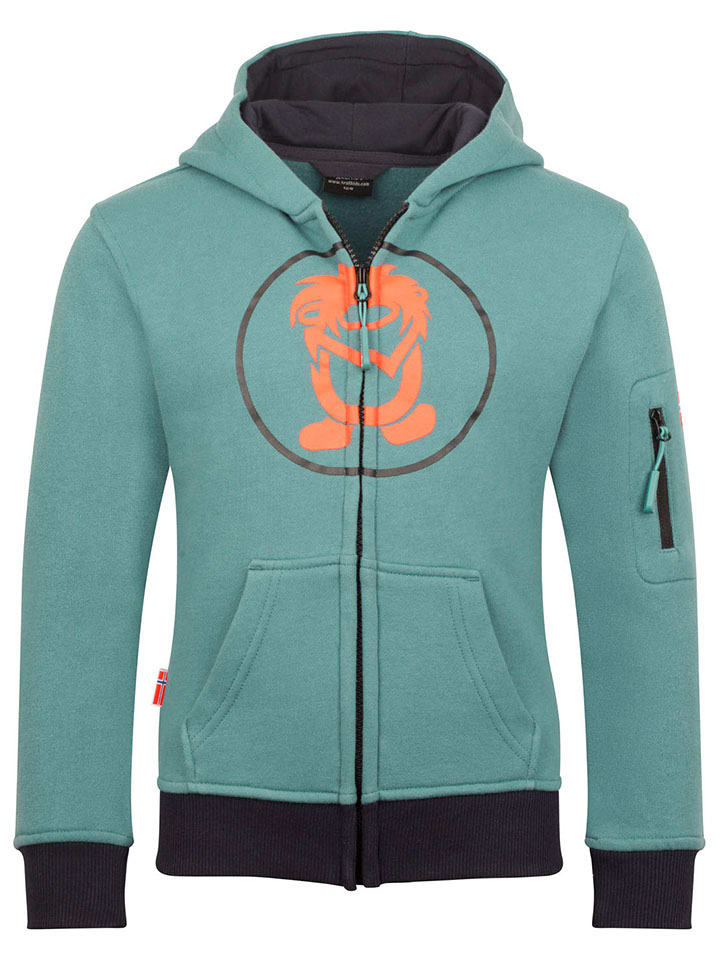 

Trollkids Спортивная куртка «Sortland» бирюзового цвета