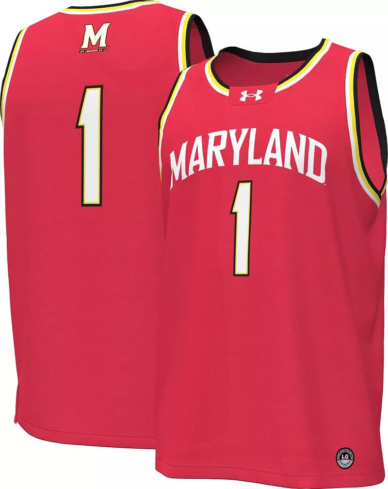 

Мужская красная баскетбольная майка Under Armour Maryland Terrapins #1