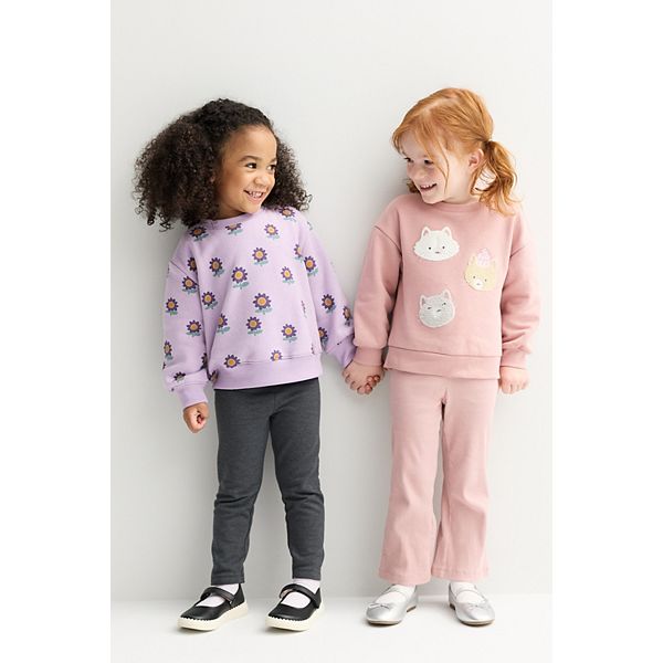 Детская флисовая толстовка для девочки Jumping Beans, Ski Slope Teal — фото 2