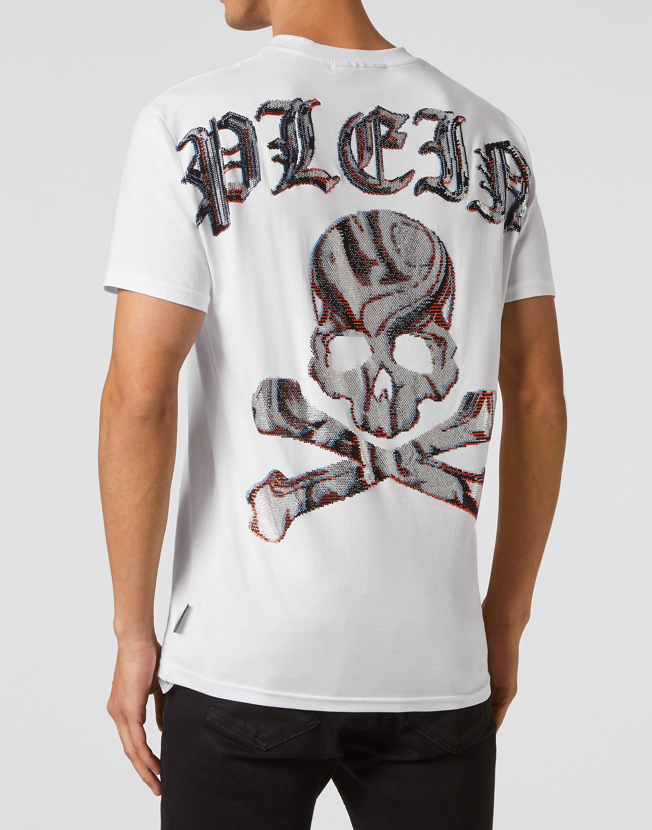 

Футболка с круглым вырезом SS Skull&Bones Philipp Plein, белый